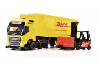 DHL nákladní auto Volvo FH 16 s vysokozdvižným vozíkem 35 cm